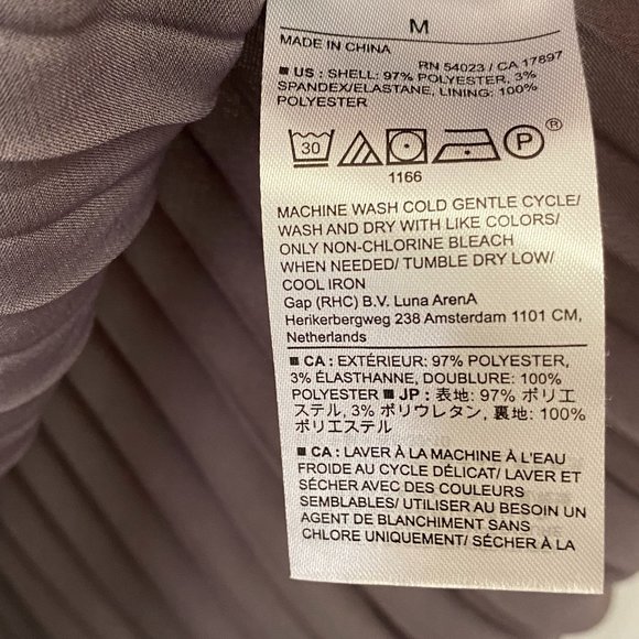 Banana Republic Pleated Cross-back Cami, Dusty Amethyst size M - Picture 5 of 7